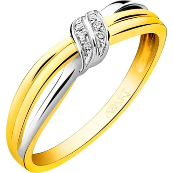 Prsten Prsten ze žlutého zlata s diamanty - 0,02 ct - ryzost 585 - 109.662