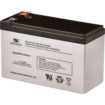 Záložní baterie Sunstone Power 12V/9Ah, bezúdržbový olověný akumulátor