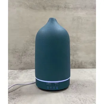 Aroma difuzér Keramický sonický aroma difuzér tyrkysový (Elegantní design, tyrkysová matná keramika, 100ml)