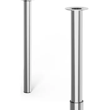Stolová podnož Walteco 50414 nábytková noha kulatá 70 x 110 cm chrom