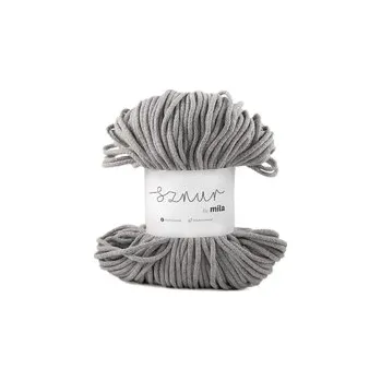 Příze Bavlněná šnůra MILA 3 mm - šedá