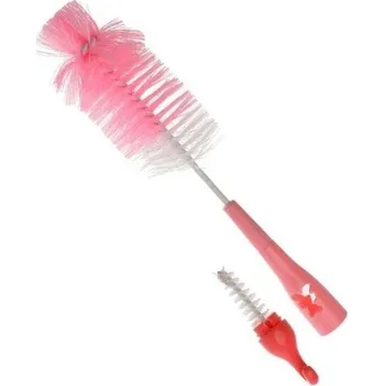 Kartáč na kojenecké lahve a savičky - AKUKU růžový