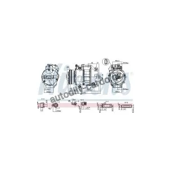 Chladič motoru Kompresor klimatizace NISSENS 890038