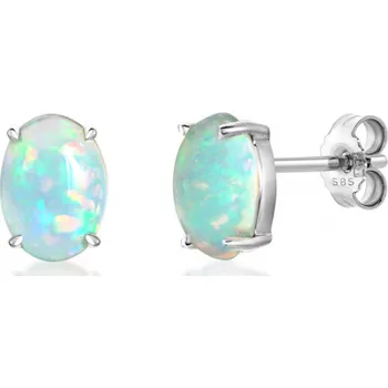 Šperk SOFIA zlaté náušnice s etiopským opálem GEMBO31550-15