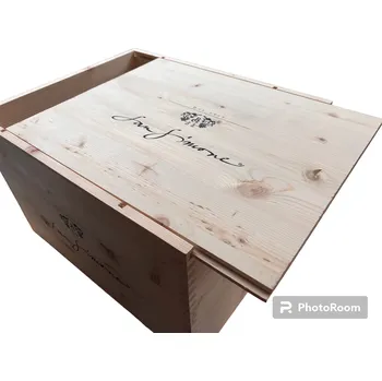 Úložný box San Simone Dřevěná bedýnka s pantem San Simone objem: na 6 lahví San Simone