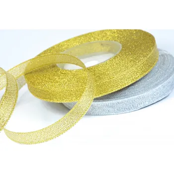 Stuha lurexová šíře 9mm (27m/ks)
