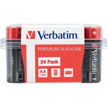 Článková baterie Verbatim AA Alkalická Baterie 24 Pack / LR6 49505