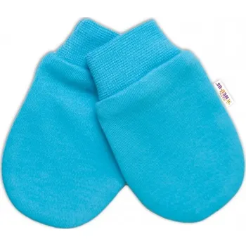 Rukavice Rukavice kojenecké bavlna - GIRAFFE tyrkysové - vel.0-4měs.