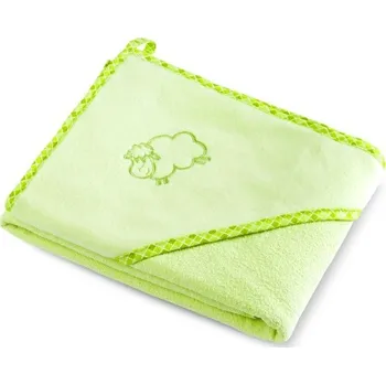 Osuška dětská froté - OVEČKA zelená - 80x80cm