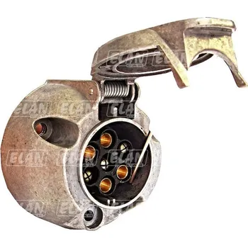 Auto elektroinstalace Zásuvka 7 pólová 12V hliníková