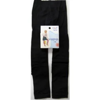 Dívčí legíny Legíny dětské punčochové ČERNÉ 7/8 dlouhé - vel.140-146