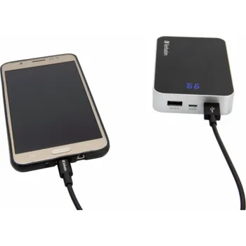 Datový kabel Verbatim Micro USB Cable Sync & Charge 30cm cerna