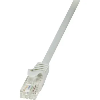 Datový kabel LogiLink CP1082U RJ45 síťové kabely, propojovací kabely CAT 5e U/UTP 7.50 m šedá 1 ks