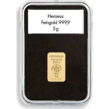 Obal pro sběratelský předmět LEUCHTTURM Bublinky QUICKSLAB na zlaté slitky, balení 5 ks