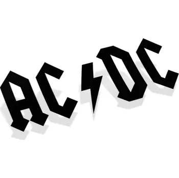 Samolepicí dekorace na vozidlo Samolepka ACDC - 15x5,7