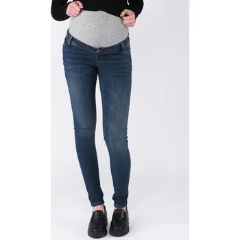 Těhotenské džíny Sophia SUSTAINABLE – modré stone wash, bavlna, super skinny Velikost: 27