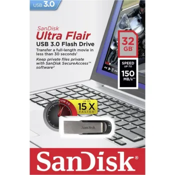USB flash disk SanDisk Cruzer Ultra Flair 32GB USB 3.0 150MB/s SDCZ73-032G-G46 B657649