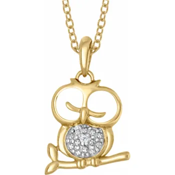 Šperk SOFIA zlatý přívěsek sova AUBDFE14B0P-ZY