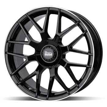 Disk Alu disk MAM GT1 BLP 8,5x19 5x112 ET45 černý leštěný