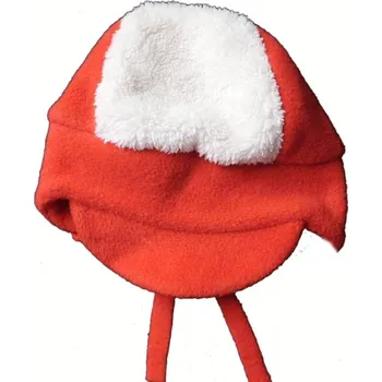 Kojenecká čepice Čepice kojenecká fleece - KŠILTÍK červeno-bílá - vel.68-74