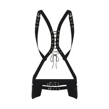 Postroj pro psa Gotický postroj s kapsami