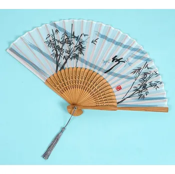 Usměvavý vějíř ve starověkém stylu - Bambus