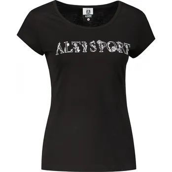 Dámské tričko Dámské triko ALTISPORT ALW170122 ČERNOBÍLÁ S