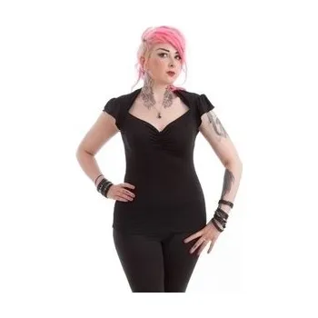 Gotický top dámský s řasením