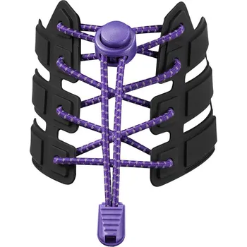 Reflexní elastické tkaničky - fialové