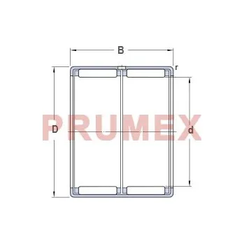 SKF HK 2538 jehlové ložisko s lisovaným pouzdrem