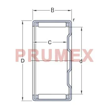 SKF BK 0609 jehlové ložisko