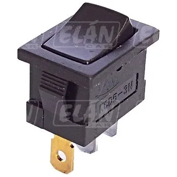 Auto elektroinstalace Vypínač kolébkový - obdélník černá