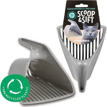 Toaleta pro kočku Tommi SCOOP & SIFT lopatka plastová 13x15cm šedá