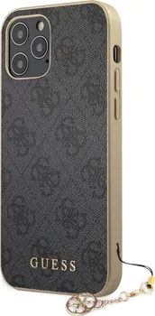 Pouzdro na mobilní telefon Guess 4G Charms pro Apple iPhone 12/12 Pro šedé