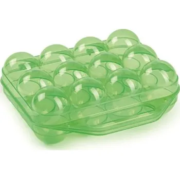 Chov hospodářského zvířete Transparentní obal na 12 vajec zelená