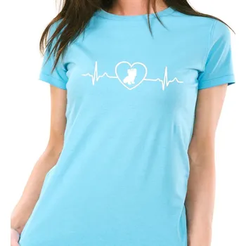 Dámské tričko STRIKER Dámské tričko Yorkshire v srdci Barva: Tyrkysová, Velikost: XXL