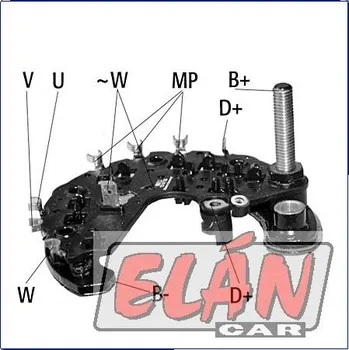 Alternátor Diodový blok HC 139716