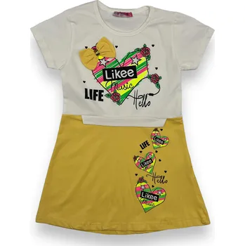 Dívčí šaty Dassi Dívčí žluté šaty 02 Barva: Žlutá, Velikost: 104