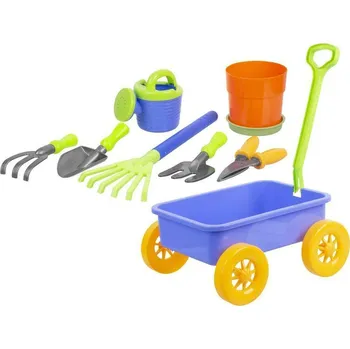 Sada nářadí Sada hračiek do piesku s vozíkom, 9 dielna