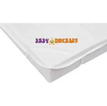 Chránič matrace Chránič dětské matrace s úchyty froté - BABY DREAMS bílý - 120x60cm