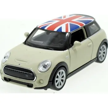 autíčko Welly New Mini Hatch UK, crema 1:34