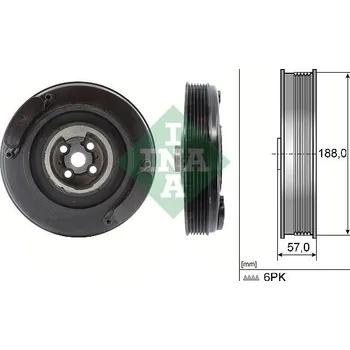 Auto-moto Řemenice, klikový hřídel Schaeffler INA 544 0002 10
