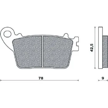 Brzdová destička BRENTA brzdové destičky KH436 sintrované barva zlatá (FT 4114) (BRENTA brzdové destičky KH436 sintrované barva zlatá (FT 4114))