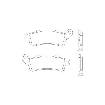 Brzdová destička BRENTA brzdové destičky KH281 / KH261 sintrované barva zlatá (tloušťka 9,5mm) (FT 4023) (BRENTA brzdové destičky KH281 / KH261 sintrované barva zlatá (tloušťka 9,5mm) (FT 4023))