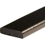 Varovný a ochranný profil 15, černá, 4 cm × 1,1 cm × 100 cm