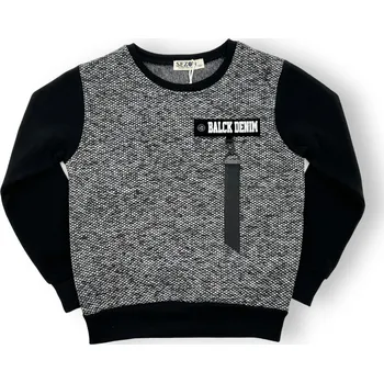 Chlapecká mikina Sezon Chlapecká černá mikina přes hlavu 01 Barva: Černá, Velikost: 134