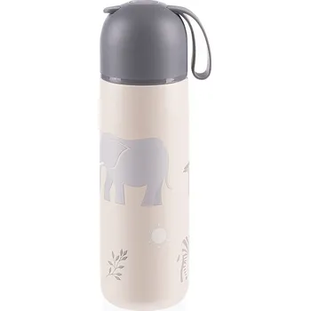 Termoska ZOPA Termoska na tekutiny se silikonovým držákem 400 ml, Safari