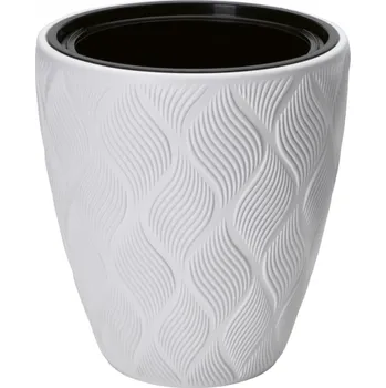 Květináč Obal na květník FLOW plastový d39x42cm