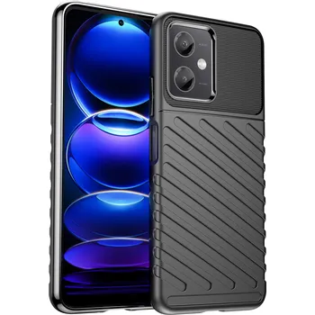 Pouzdro na mobilní telefon Beweare Thunder carbon kryt na Xiaomi Redmi Note 12 5G / Poco X5 - černý