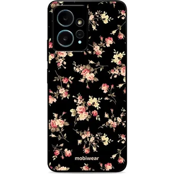 Pouzdro na mobilní telefon Lesklý kryt Mobiwear Glossy - Xiaomi Redmi Note 12 4G - G039G - Květy na černé (Prémiové lesklé pouzdro, obal, kryt Mobiwear Glossy na mobil Xiaomi Redmi Note 12 4G - G039G - Květy na černé, materiál Plast + TPU silikon - krytí po všech stranách,)